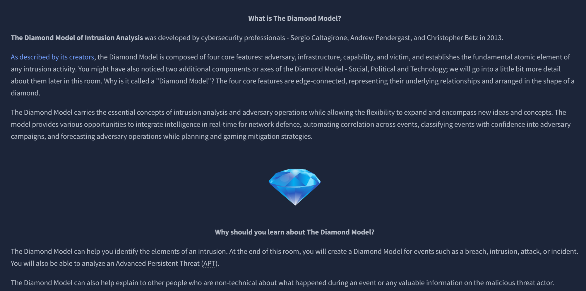 Diamond Model